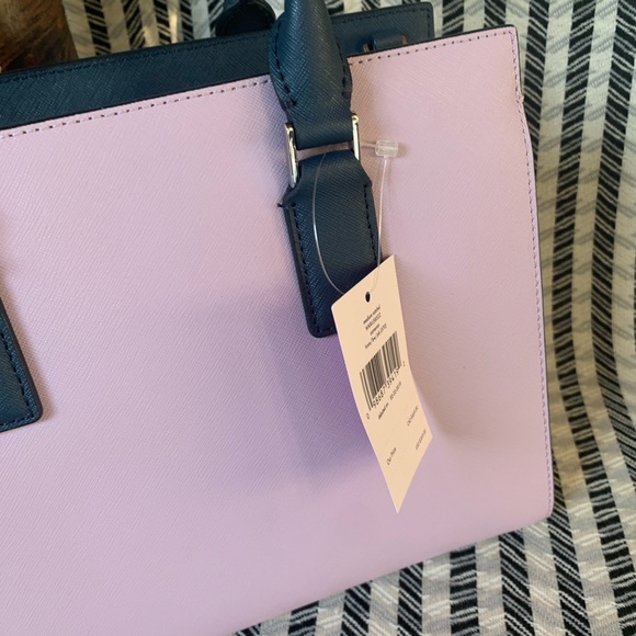 Cameron medium satchel lavender navy kate spade - Picture 5 of 8